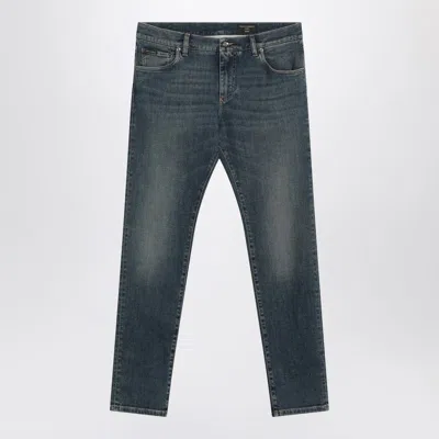 Dolce & Gabbana Dolce&gabbana Slim Stretch Light Blue Washed Jeans