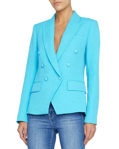 L Agence Kenzie Cotton-blend Blazer