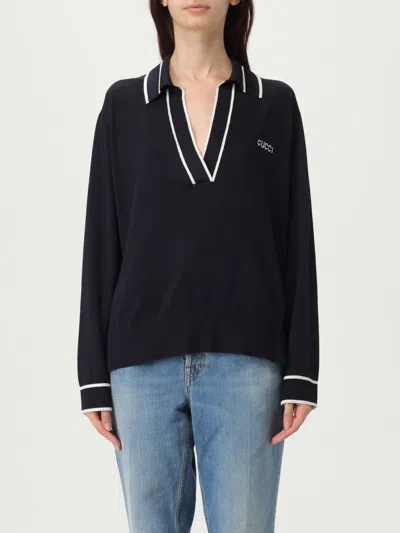 Gucci Striped Intarsia-knit Silk And Cotton-blend Sweater In Black