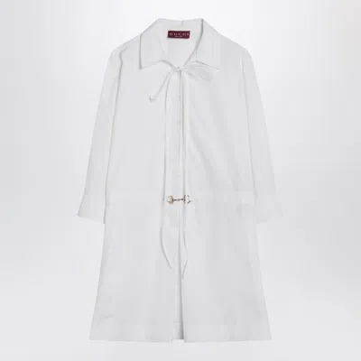 Gucci Women Cotton Poplin Shirt With Horsebit Hardware
