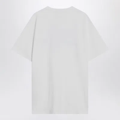 Gucci Womens Brand-print Relaxed-fit Cotton-jersey T-shirt White Mc In White