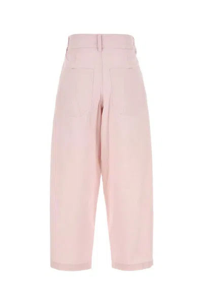Isabel Marant High Waist Cotton Pant With Elastic Waistband