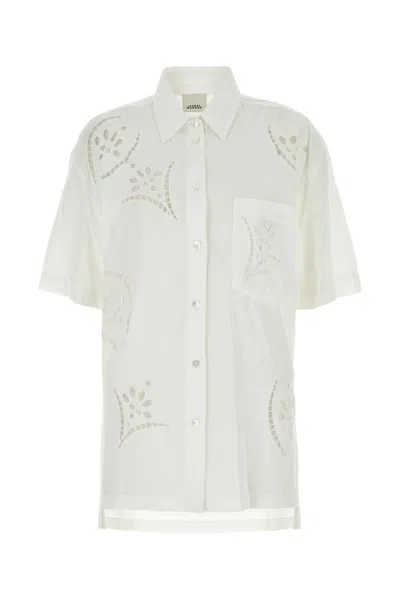 Isabel Marant Women White Modal Blend Bilya Shirt In White