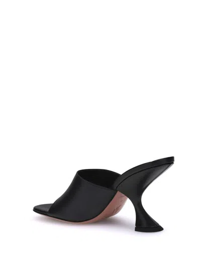 Amina Muaddi 90mm Lupita Sculpted Heel Sandals
