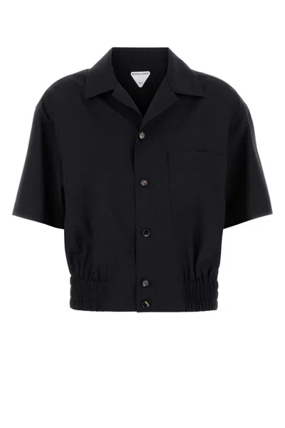 Bottega Veneta Women Black Wool Shirt In Black
