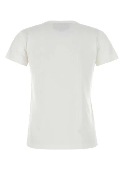 Valentino Silk T-shirt With Short Sleeves And Graphic Print In White