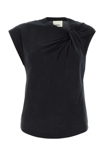 Isabel Marant Women Black Cotton Nayda T-shirt In Black