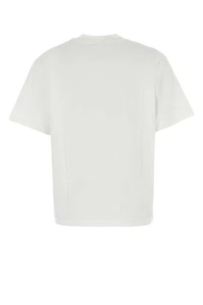 Casablanca Crew Neck Graphic Print Short Sleeves Top In White