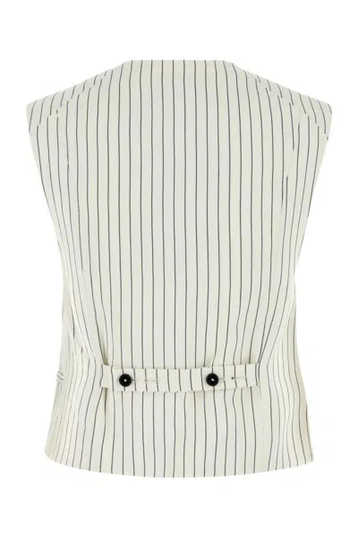 Loulou Studio Vest Adjustable Back Strap Front Pockets