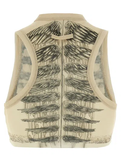 Jean Paul Gaultier Women Crop Tulle Top