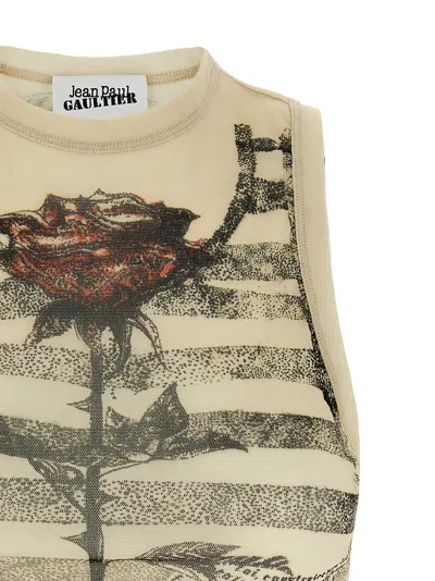 Jean Paul Gaultier Women Crop Tulle Top