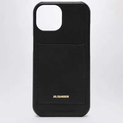 Jil Sander Black Iphone 15 Pro Cover With Logo Women