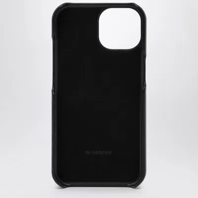 Jil Sander Black Iphone 15 Pro Cover With Logo Women