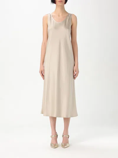 Max Mara Dress Woman Brown In Neutral