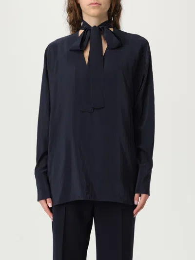 Max Mara Studio Shirt Woman Blue In Blue