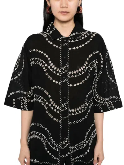 Charo Ruiz Josie Blouse In Black In Black