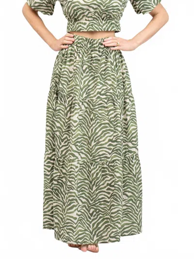 Beau & Ro Abby Midi Skirt In Zebra