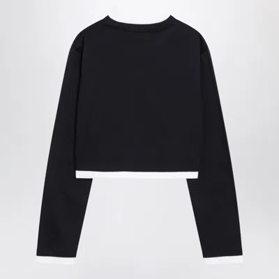 Prada Blue Cotton Jersey T-shirt Women