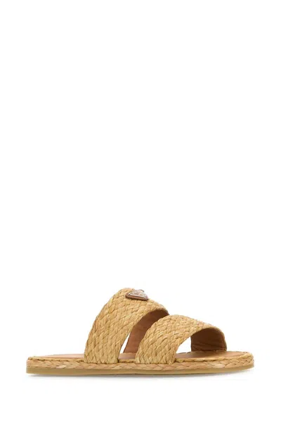 Prada Men Raffia Slippers