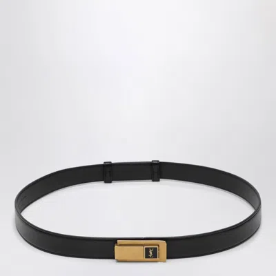 Saint Laurent Black Belt With Charniere Buckle Women
