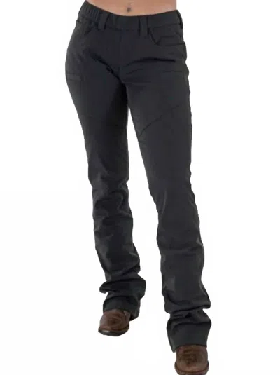 B. Tuff Women's Work Hard Play Hard Pants In Charcoal In Black