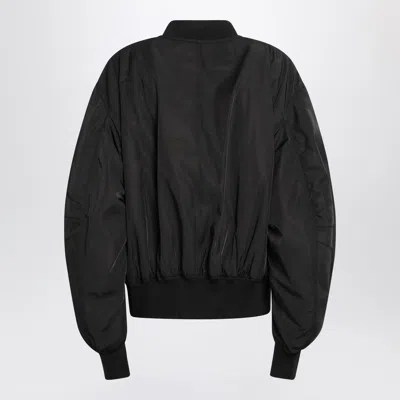 Attico The  Black Anja Zip Bomber Women