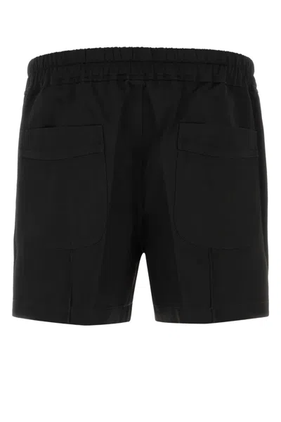 Tom Ford Men Black Satin Bermuda Shorts
