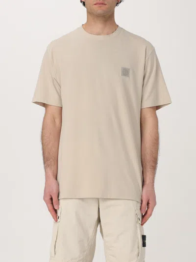 Stone Island T-shirt  Men Color Beige In Neutral