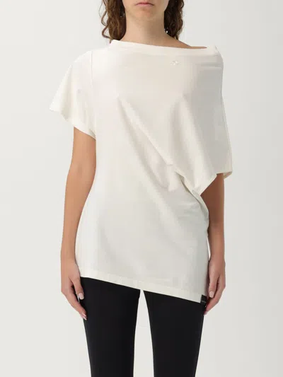 Courrèges T-shirt  Woman Color White In White