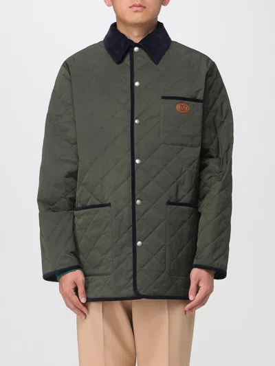 Valentino Garavani Olive Quilted Jacket With Vlogo Patch