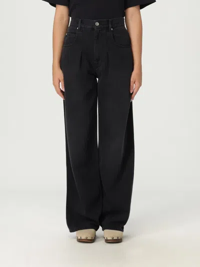 Isabel Marant Vetan High-rise Wide-leg Jeans In Black