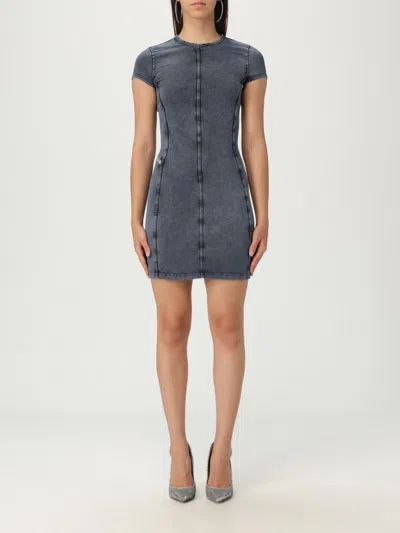 Diesel Dress  Woman Color Denim In Brown