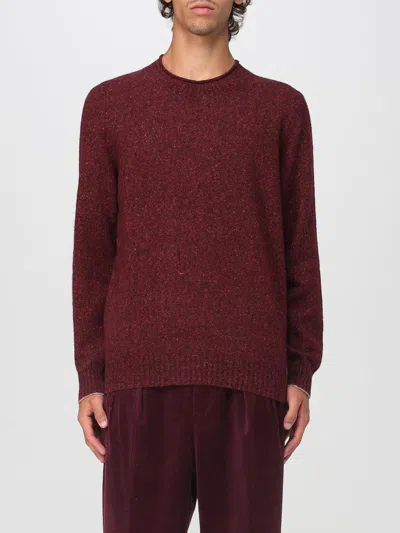 Brunello Cucinelli Cashmere Crew-neck Sweater Ribbed Profiles In Brown