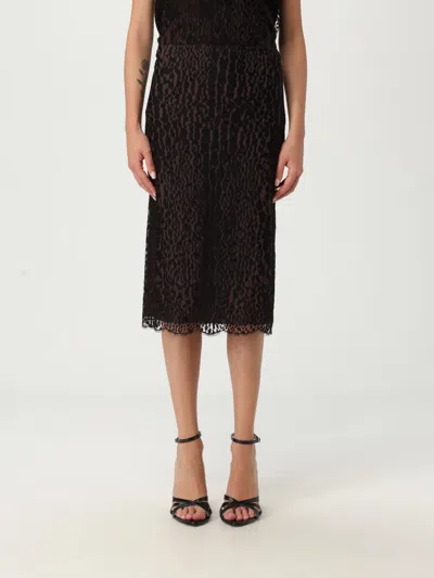 Tom Ford Knitted Midi Skirt In Black