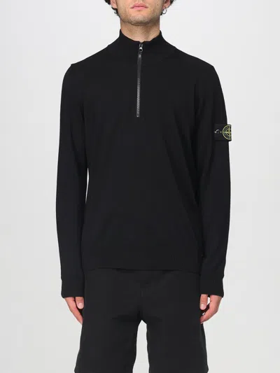 Stone Island 5100007 Half-zip Jumper In Black