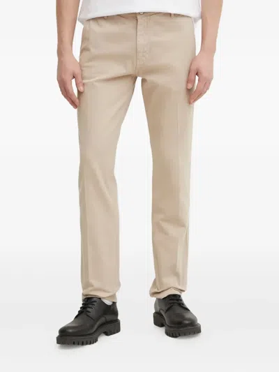 Guess Usa Striped-pattern Trousers In White