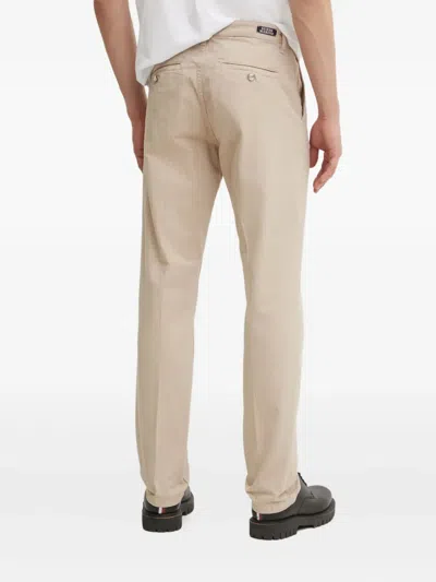 Guess Usa Striped-pattern Trousers In White