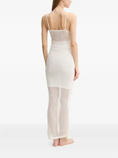 Guess Usa Crochet Maxi Dress In Yellow
