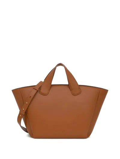 Tous Large Leather Tote Bag