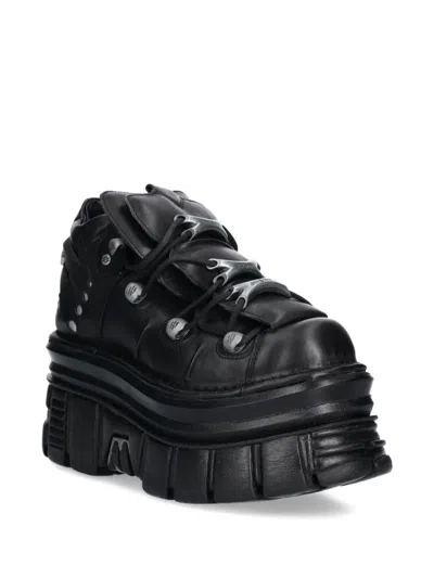 New Rock Platform Lace-up Trainers