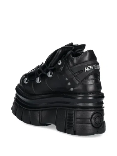 New Rock Platform Lace-up Trainers