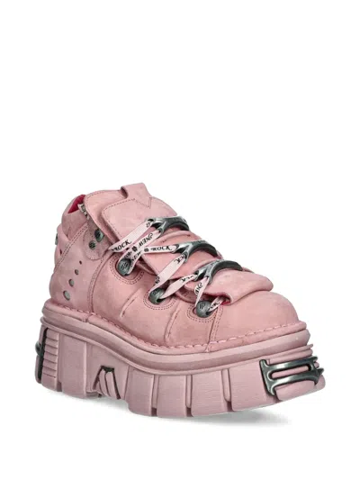 New Rock M-106-c158 Lace-up Platform Trainers