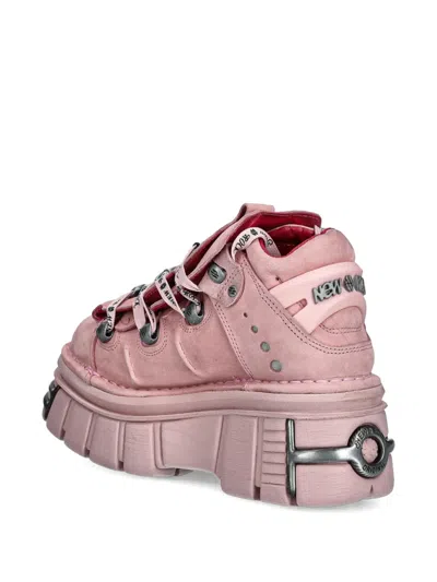 New Rock M-106-c158 Lace-up Platform Trainers