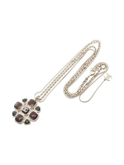 Pre-owned Chanel 1986-1988 Coco Mark Necklace In Gold