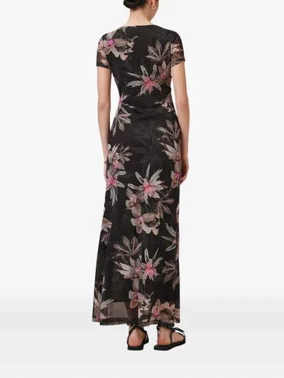 Allsaints Gabby Floral-print Drawstring Dress
