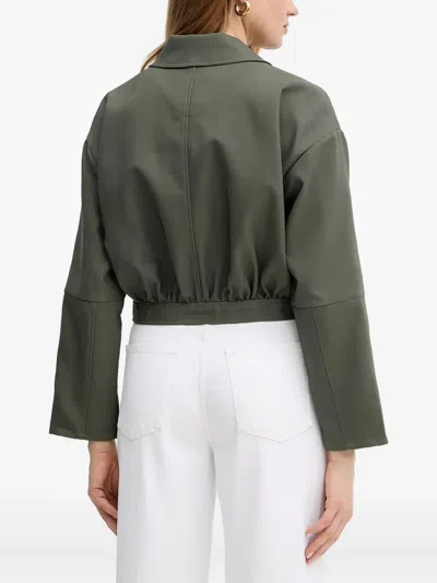 Guess Usa Button-fastening Cinched Jacket In Green
