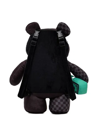 Sprayground Large Unfinished Shark Teddy Bear Check-pattern Backpack