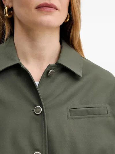 Guess Usa Button-fastening Cinched Jacket In Green