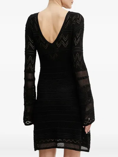 Guess Usa Open-knit Mini Dress