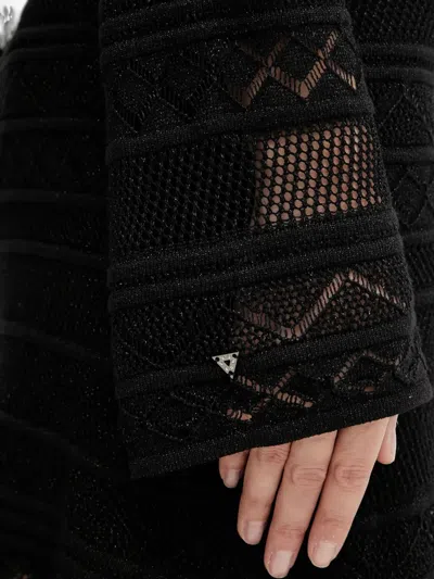 Guess Usa Open-knit Mini Dress